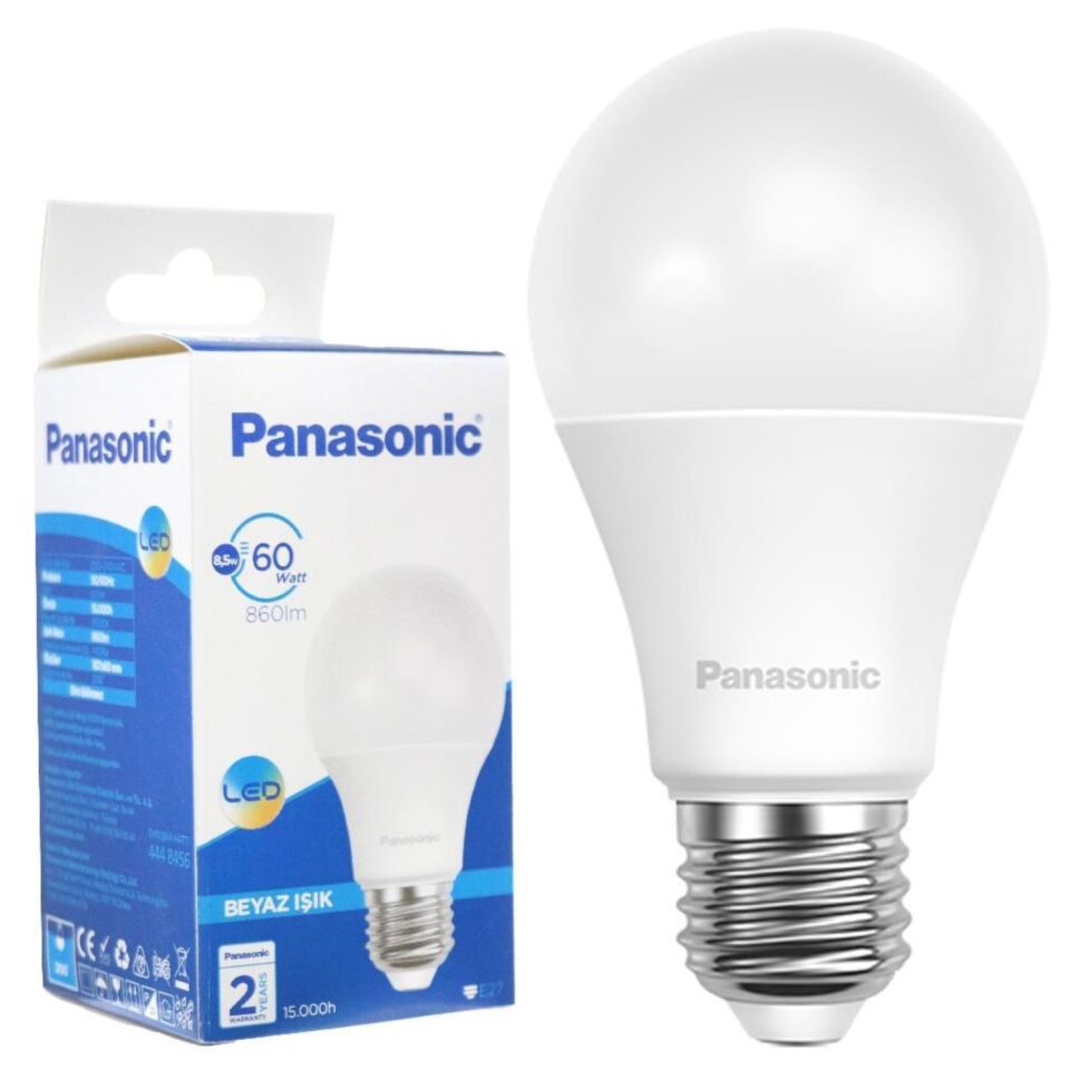 Panasonic Led Lamba 8.5w Beyaz E27 860lm 6500k