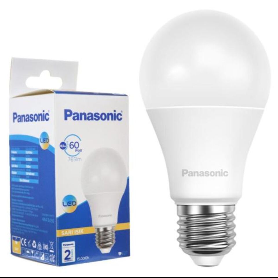 Panasonic Led Lamba 8.5w Sarı E27 806lm 2700k
