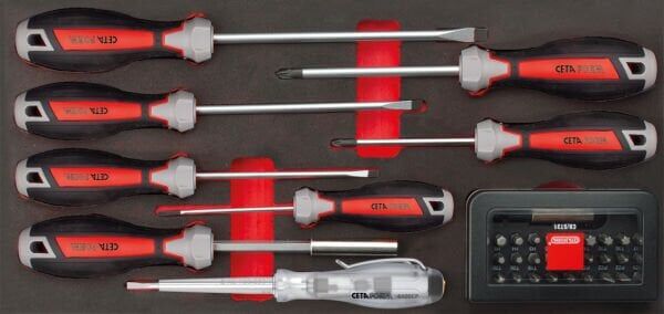 Ceta Form 39 Parça C-Plus Düz-PZ Tornavida ve Bits Seti (EVA'lı) - F99-E3902