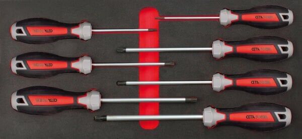 Ceta Form 7 Parça C-Plus Delikli TORX Tornavida Takımı (EVA'lı) - F99-E0706