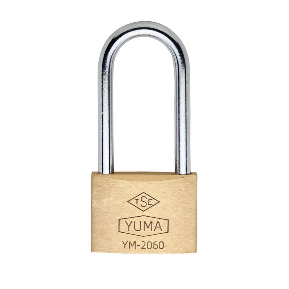 Yuma Pirinç Asma Kilit Uzun 60 Mm Ym-2060l