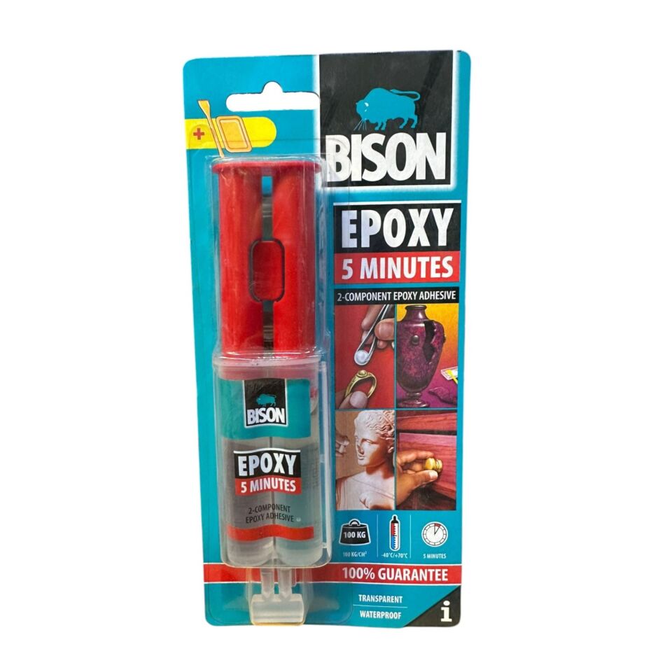 Bison Epoxy Rapid Yapıştırıcı 5 Dakika 24 Ml