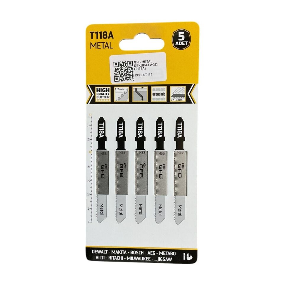 Gfb Metal Dekupaj Ağzı (t118a)