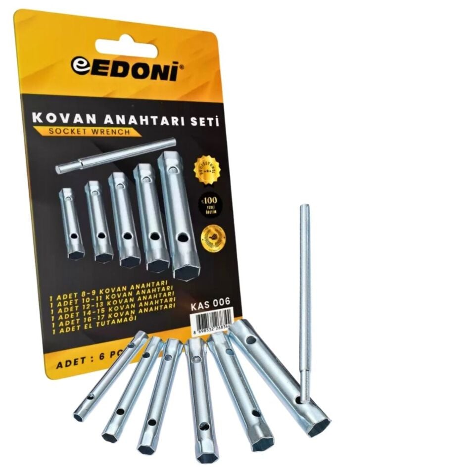 Edoni Kovan Anahtar Seti 6 Lı Kas006