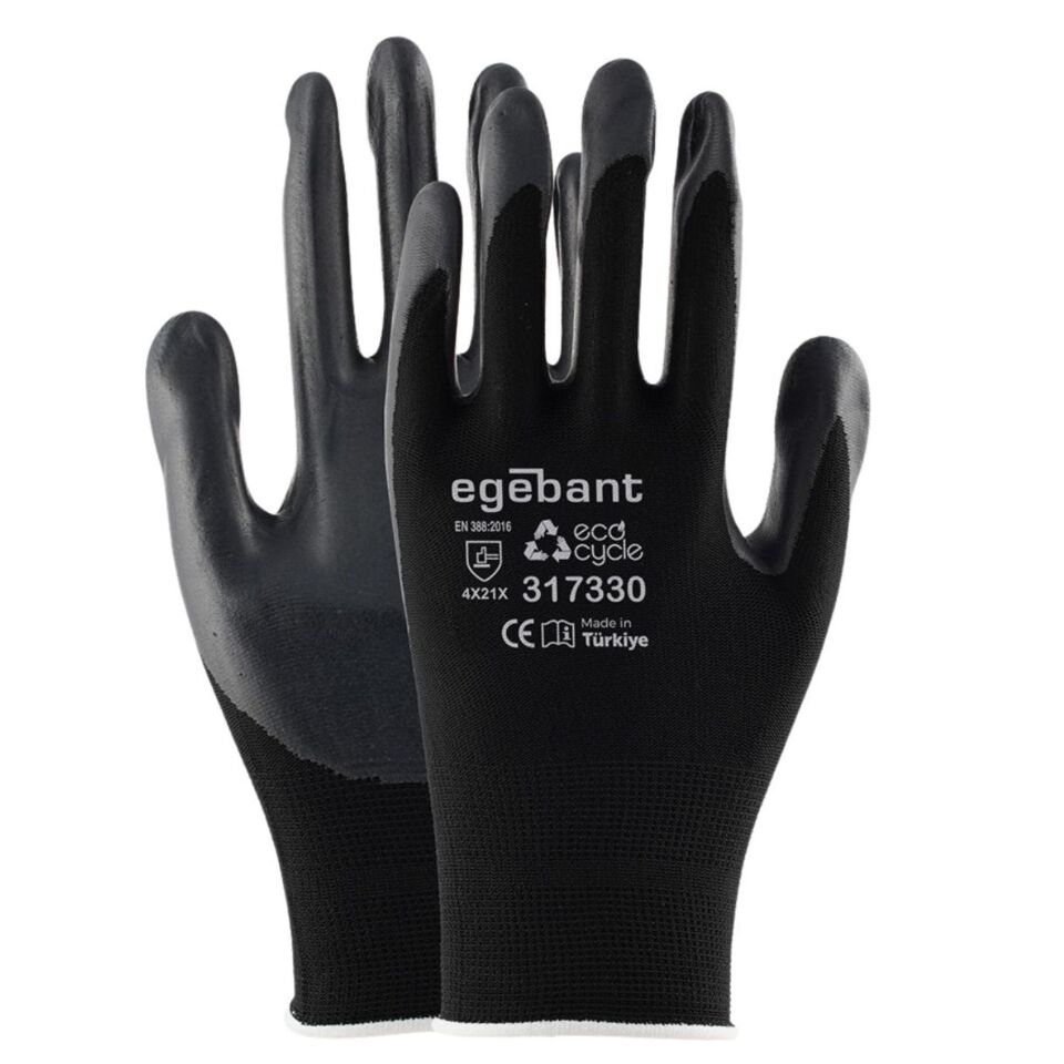 Egebant 317330 Nitril Köpük Ecocycle Eldiven No:10