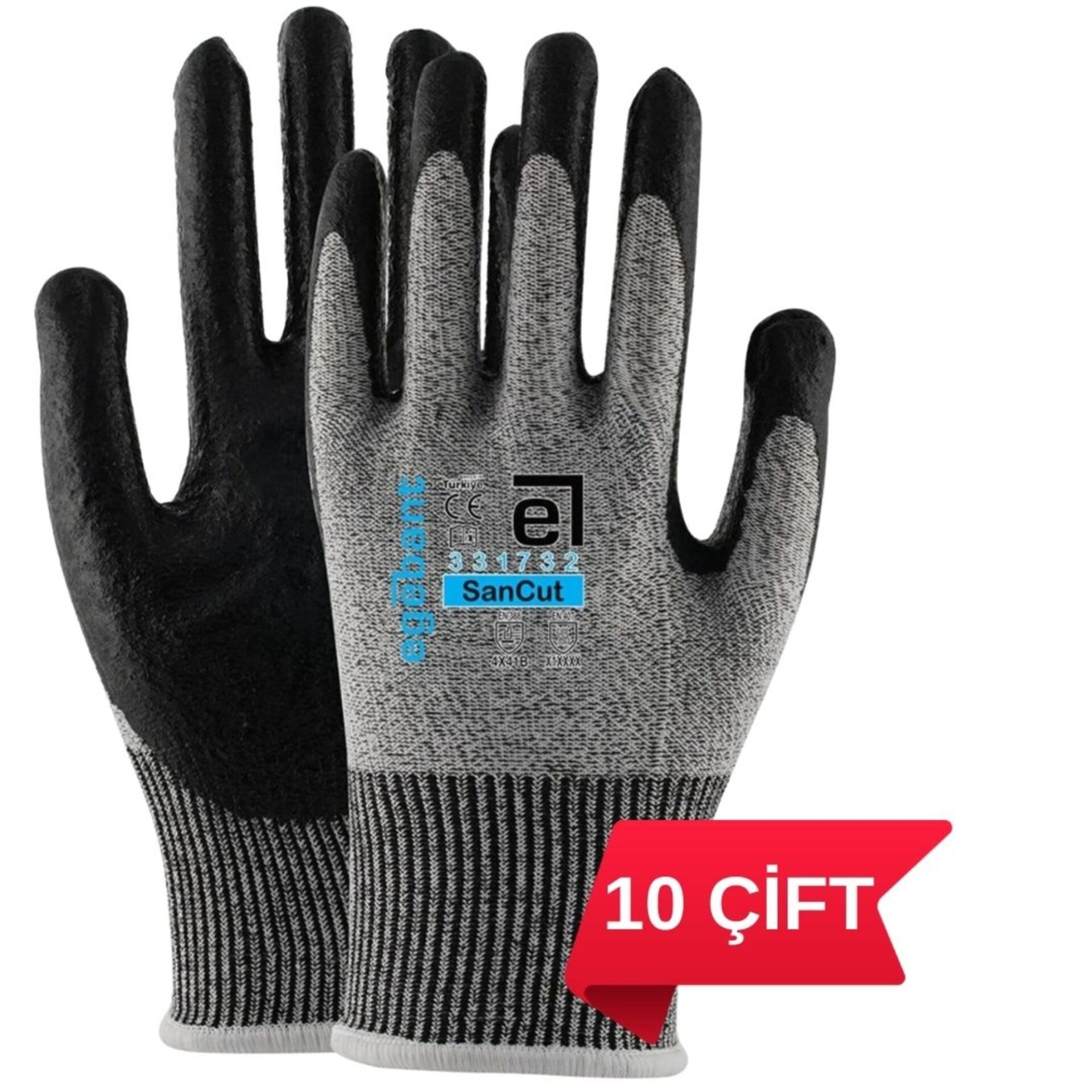 Egebant 331732 Kesilmeye Dayanıklı Eldiven No:10
