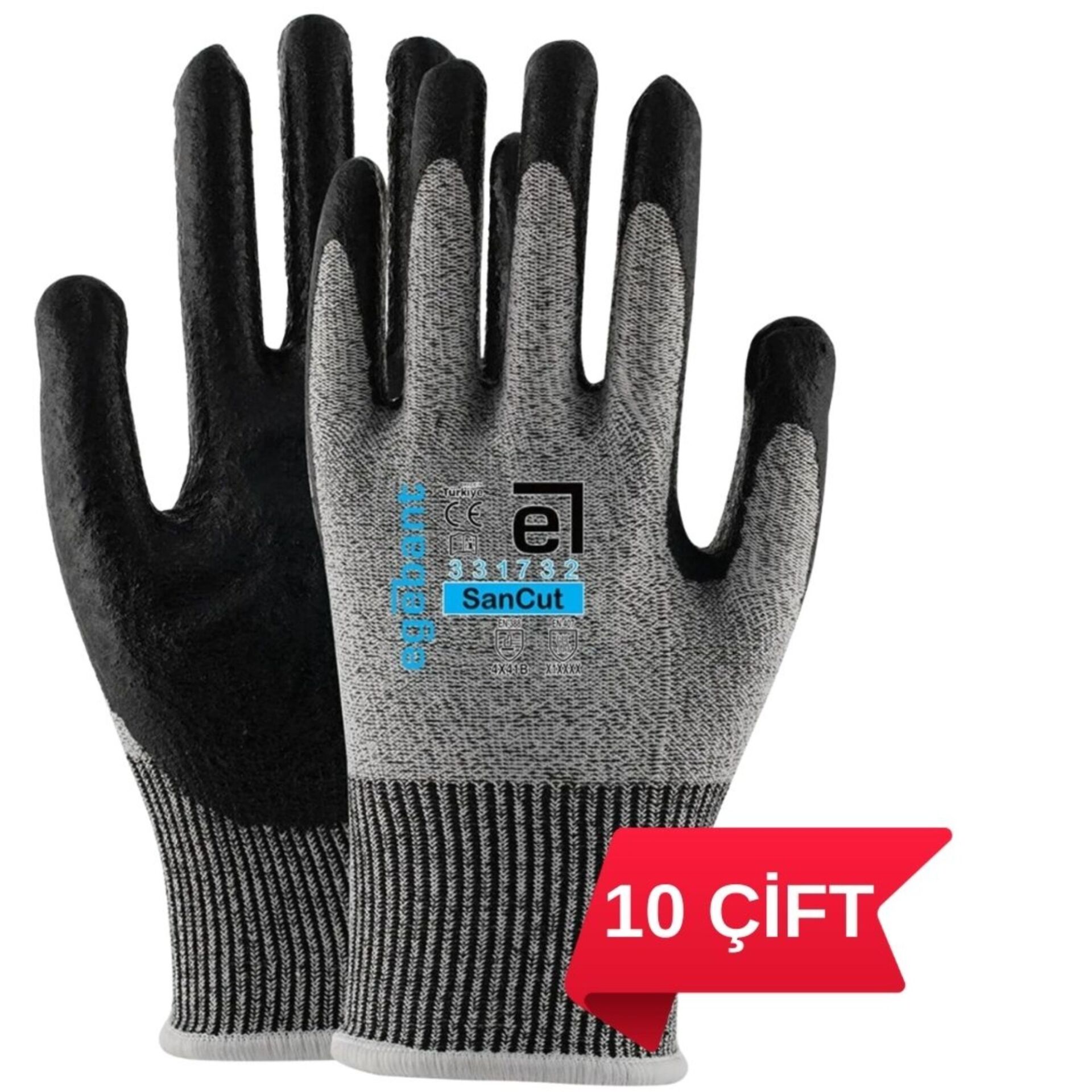 Egebant 331732 Kesilmeye Dayanıklı Eldiven No:8