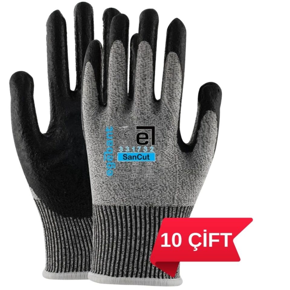 Egebant 331732 Kesilmeye Dayanıklı Eldiven No:9