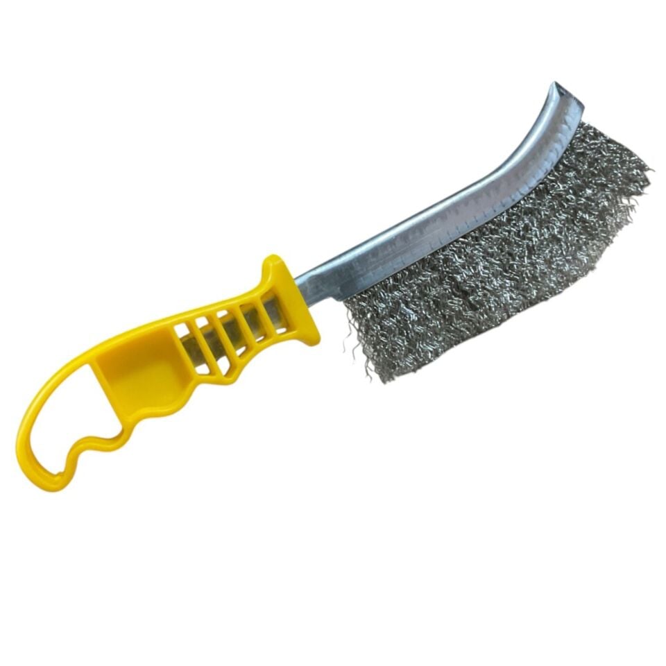 Gfb Paslanmaz Plastik Saplı Tel Fırça Kod:5127