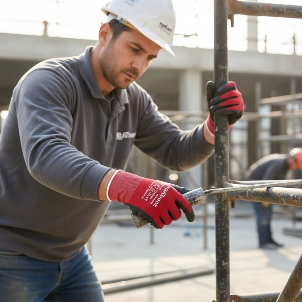 Egebant 521530 Nitril Eldiven Kırmızı-siyah No:9