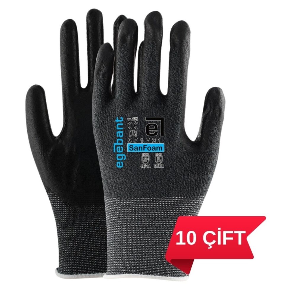 Egebant 571731 Nitril Köpük Eldiven No:10
