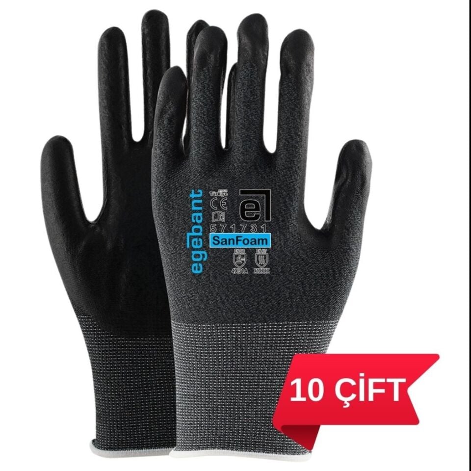 Egebant 571731 Nitril Köpük Eldiven No:11