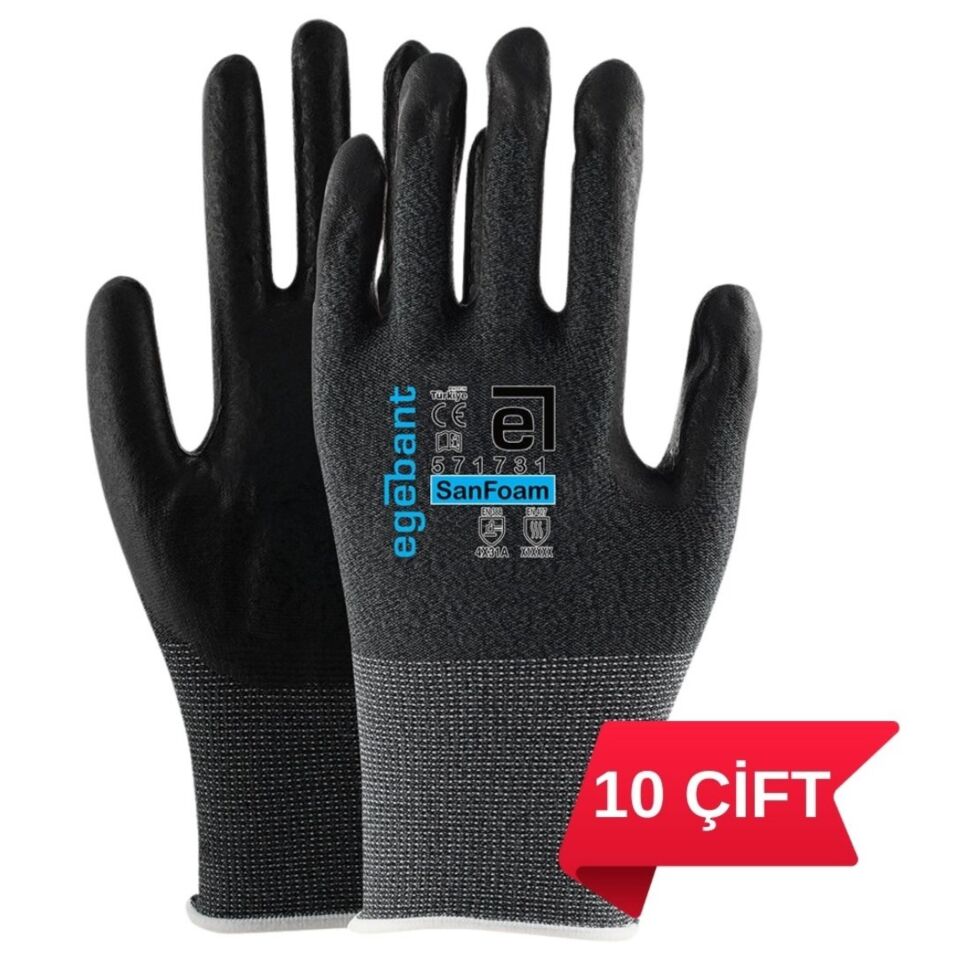 Egebant 571731 Nitril Köpük Eldiven No:7