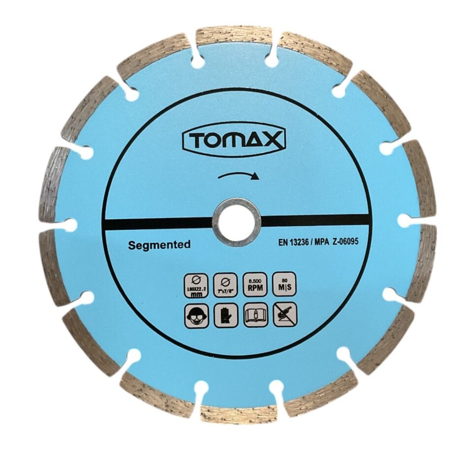 Tomax Segmentli Elmas Kesici 180x2.2x22