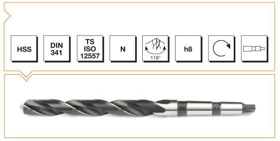 MTE Makina Takım HSS DIN 345 Mors Konik Saplı Uzun Matkap Ucu 34 mm B00004423400