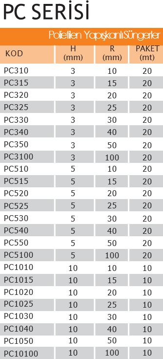 PC540 Epidyen Sünger