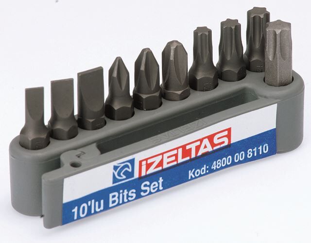 İzeltaş 10 Lu Bits Set ( 25 mm ) - 4800008110