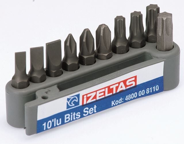 İzeltaş 10 Lu Bits Set ( 25 mm ) - 4800008110
