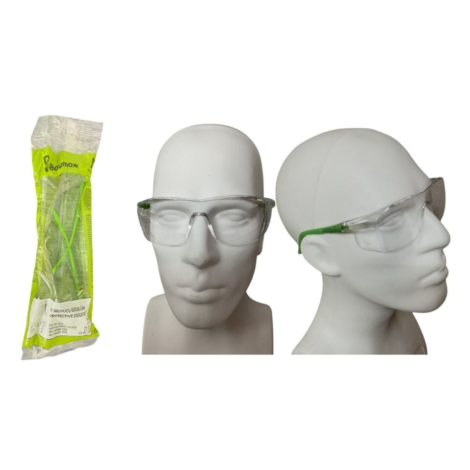 Baymax Koruyucu Gözlük Şeffaf S-400 (çapak)