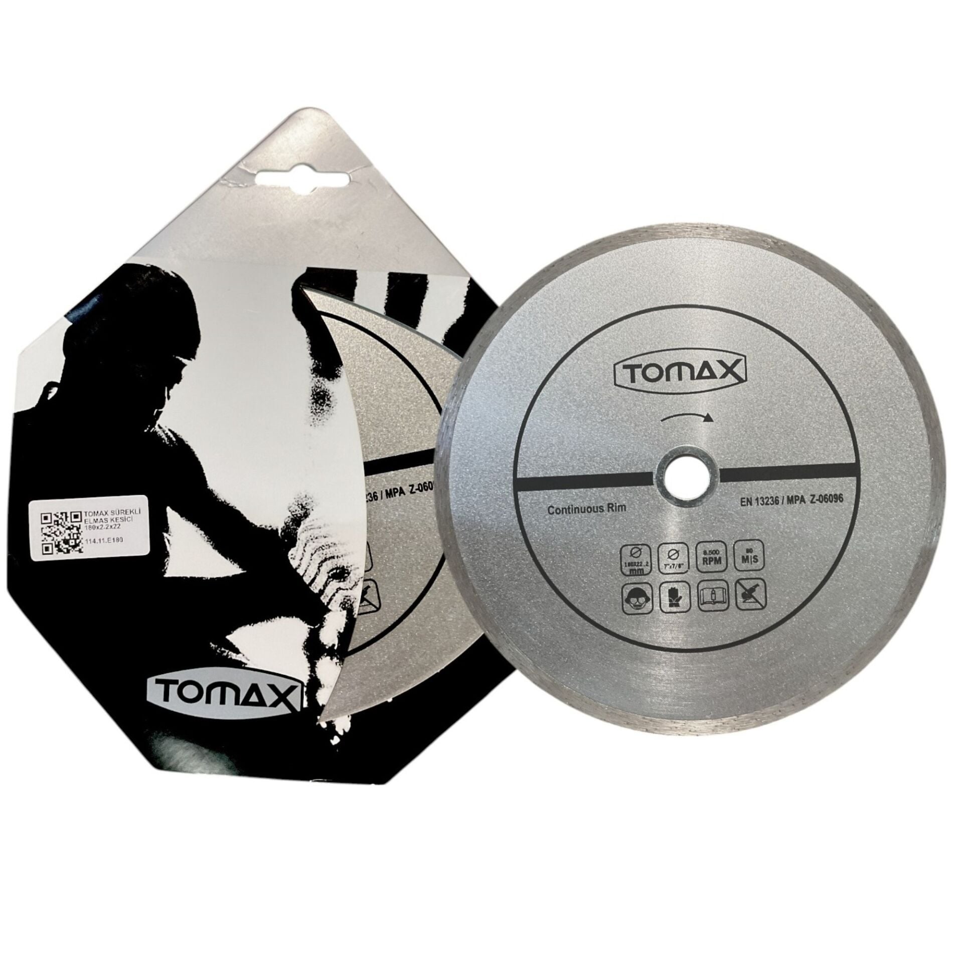 Tomax Sürekli Elmas Kesici 180x2.2x22