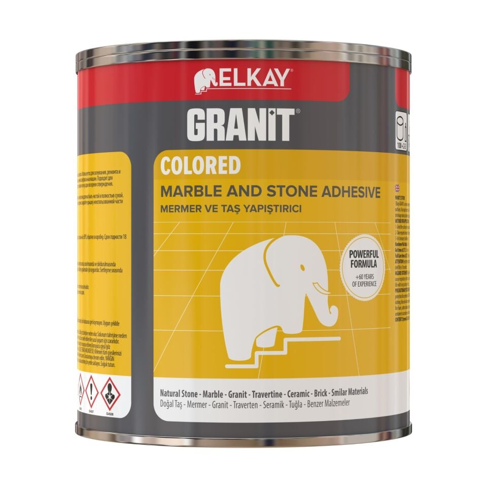 Elkay Granit Mermer Yapıştırıcı Eb25 1200gr Beyaz