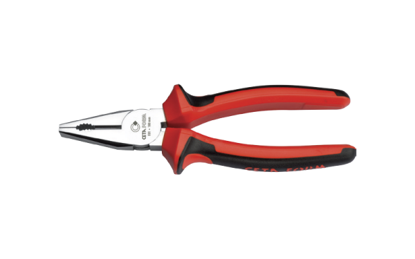 Ceta Form 180 mm Kombine Pense (Parlak Krom/DuoTech Sap) - E01-11-0180