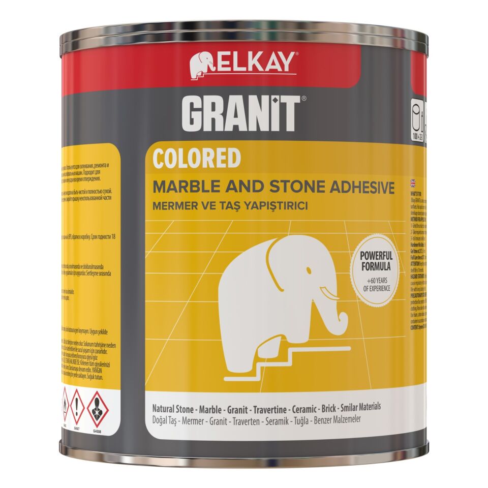 Elkay Granit Mermer Yapıştırıcı Eb25 1200gr Siyah