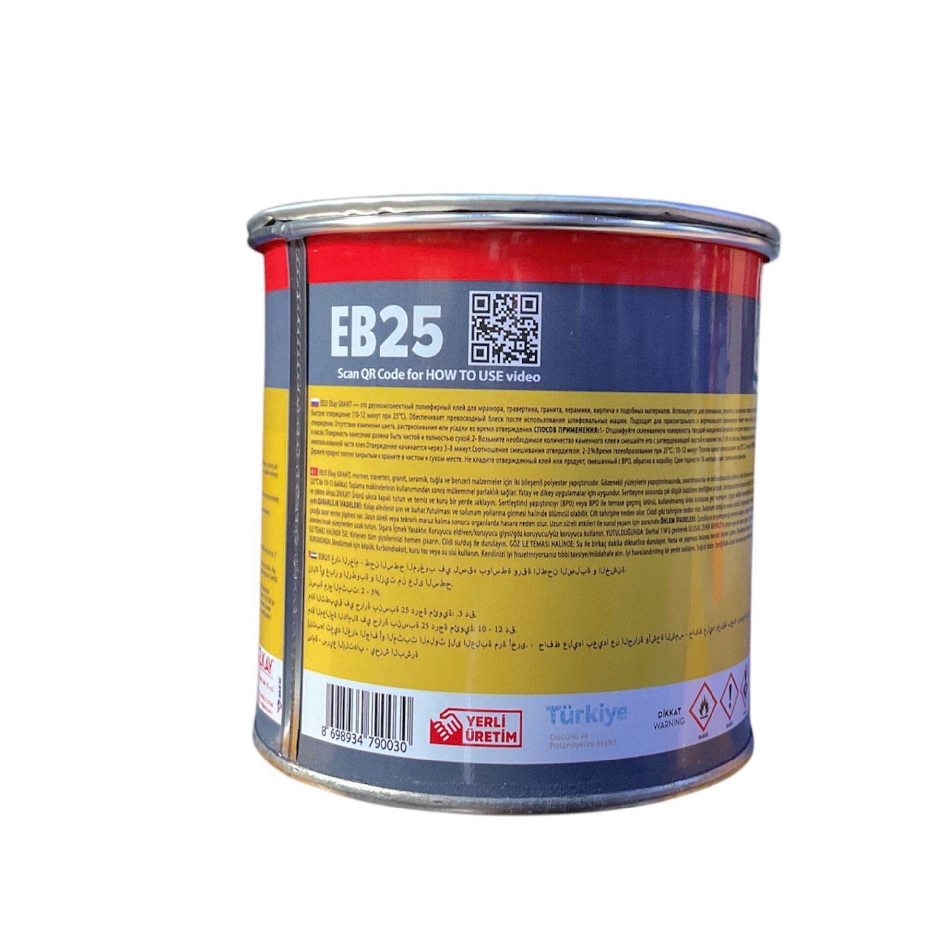 Elkay Granit Mermer Yapıştırıcı Eb25 1200gr Siyah