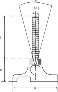 SP8016100 Polyemit Mafsallı Ayak 16100
