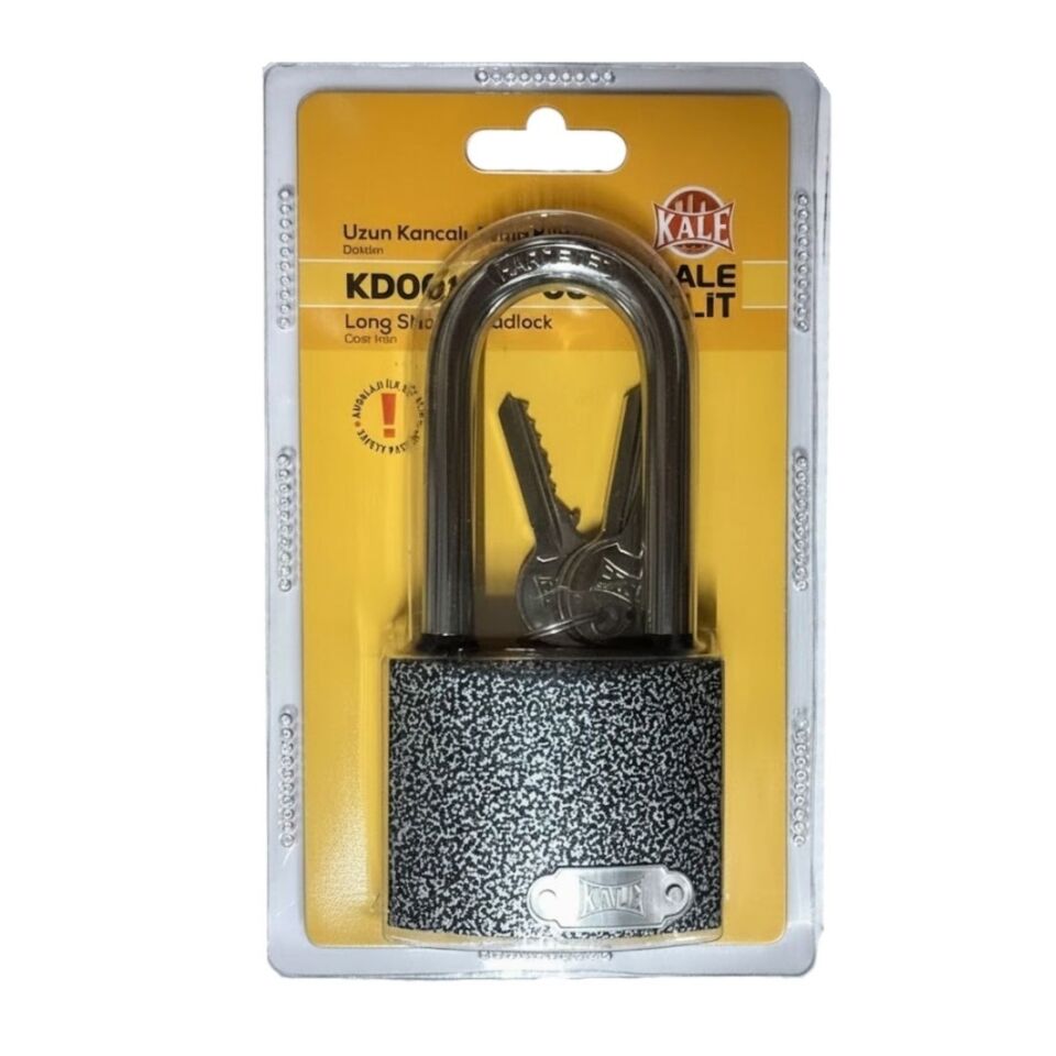 Kale Asma Kilit Uzun Kanca Gri 60 Mm Kd001/70-560