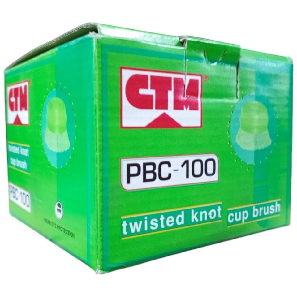 Ctm Paslanmaz Burgulu Çanak Fırça (pbc-100) 100 Mm