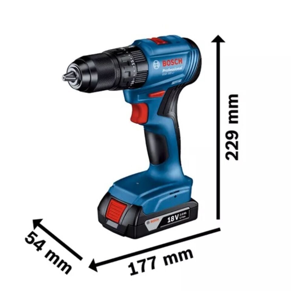 Bosch Akülü Darbeli Vidalama Gsb185-lı 06019k3100
