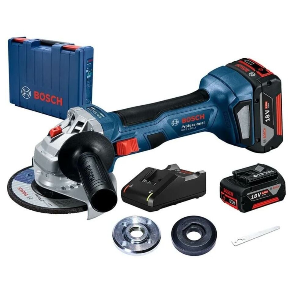 Bosch Akülü Taşlama 125 Mm 18v Gws180lı 06019h9021