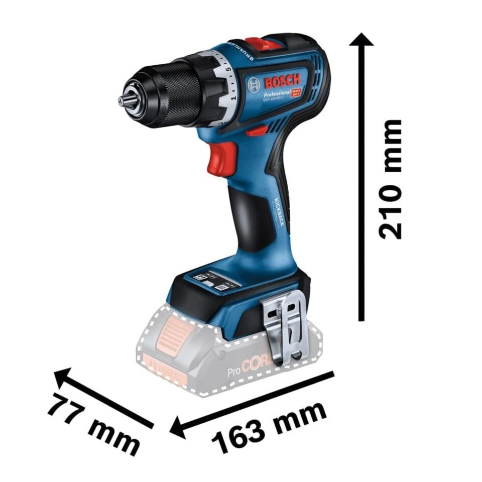 Bosch Akülü Vidalama 5.0ah Gsr18v-90c 06019k6006