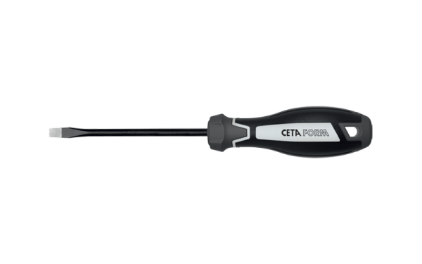 Ceta Form C-Plus Düz Uçlu Tornavida (Elmas Uçlu) 5.5 x 125 mm - F10D-055-125