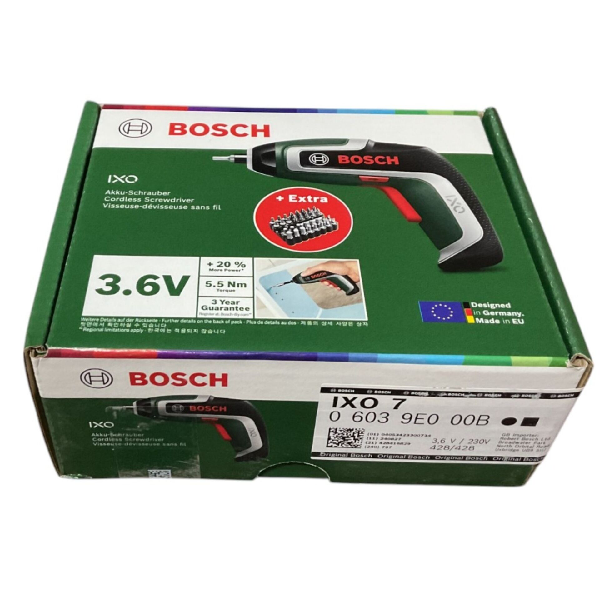 Bosch Akülü Vidalama Ixo 7+32 Parça Set 06039e000b