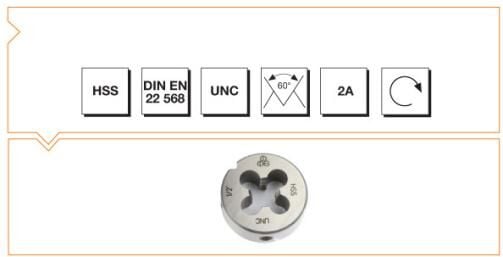 MTE Makina Takım HSS USA Normal Vidalı Pafta Lokması - UNC 7/8 B00110062222