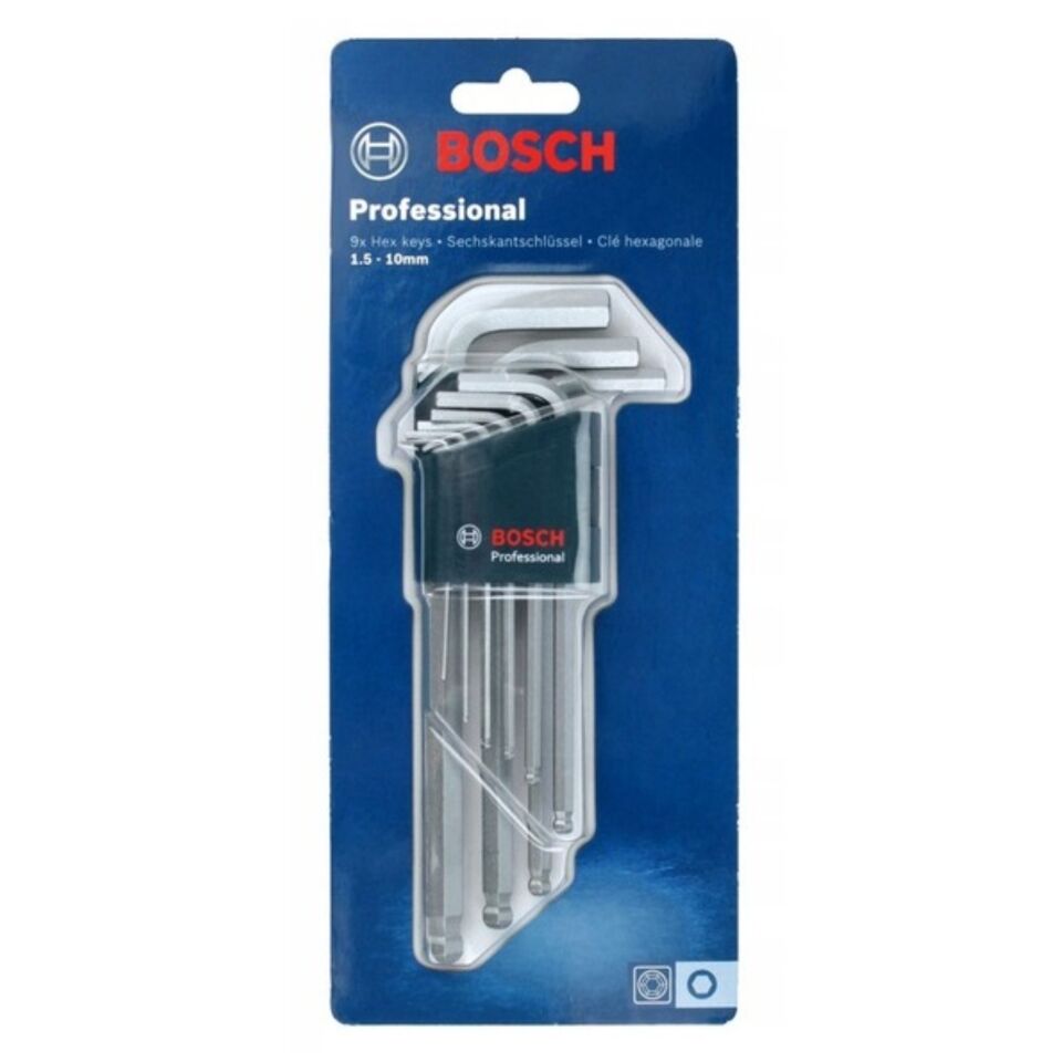 Bosch Allen Anahtar Takımı 9 Lu 1600A01TH5