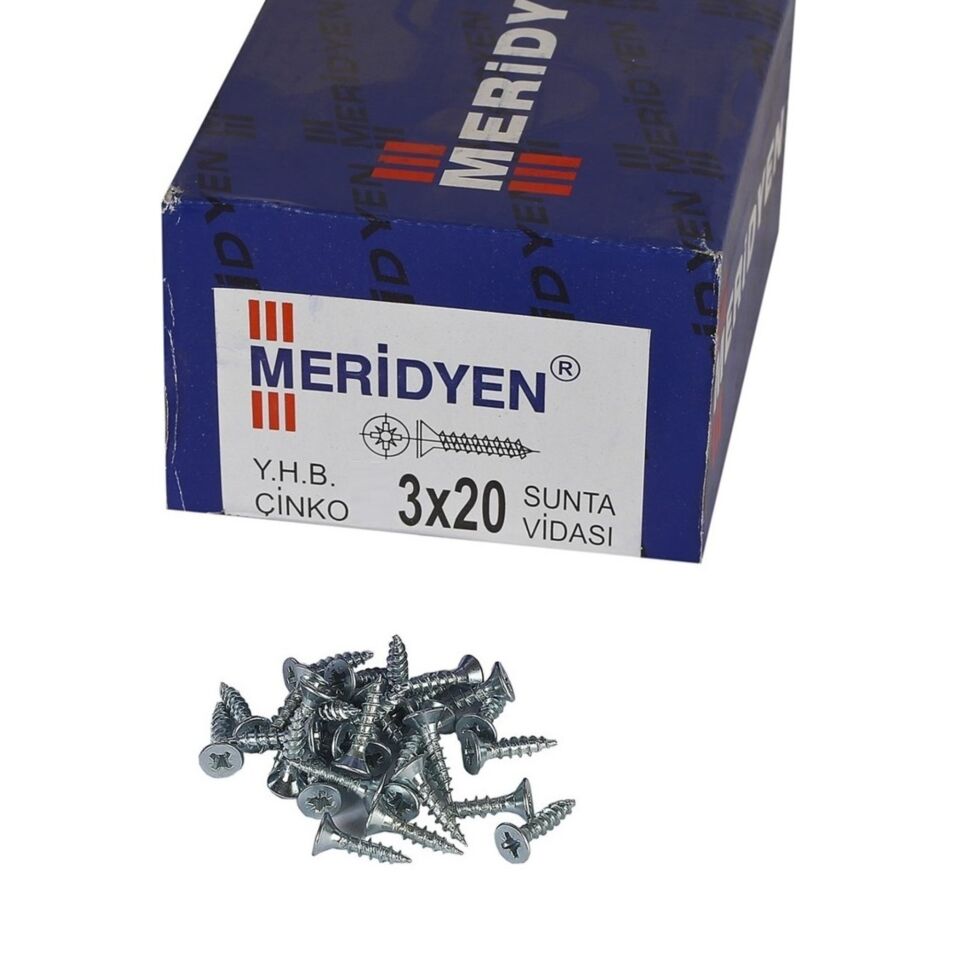 Meridyen Sunta Vidası 3x20 (1000 Ad.)