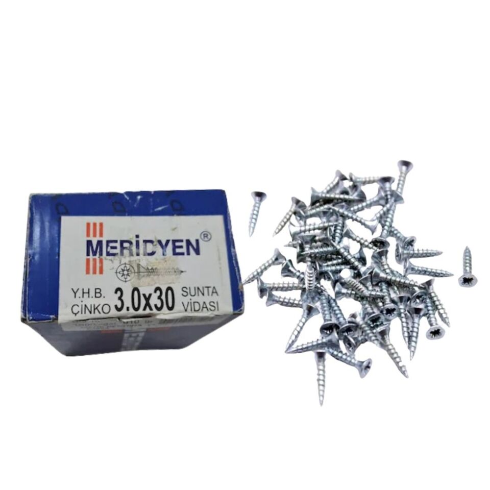 Meridyen Sunta Vidası 3x30 (1000 Ad.)