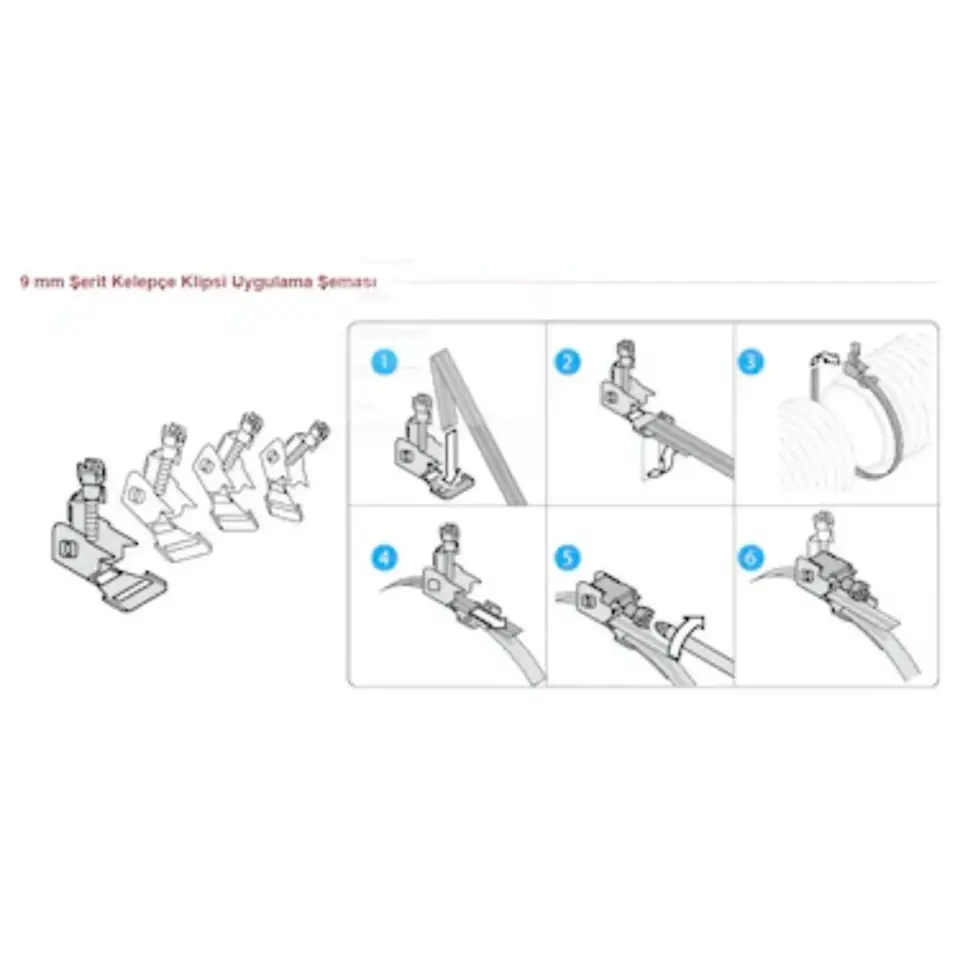 Tork Bağlantı Klipsi 9 Mm