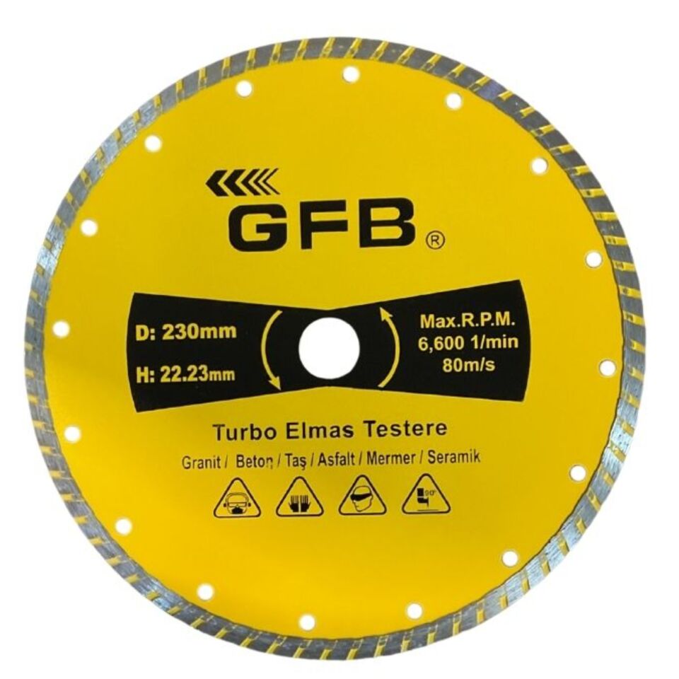 Gfb Turbo Elmas Kesici 230 Mm 2387