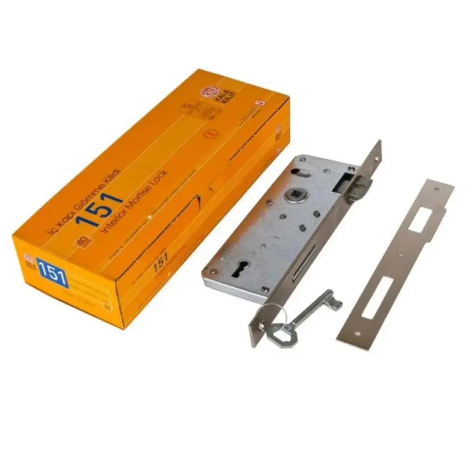 Kale Gömme Kapı Kilidi Tek Anahtar Oda 151 Nikel