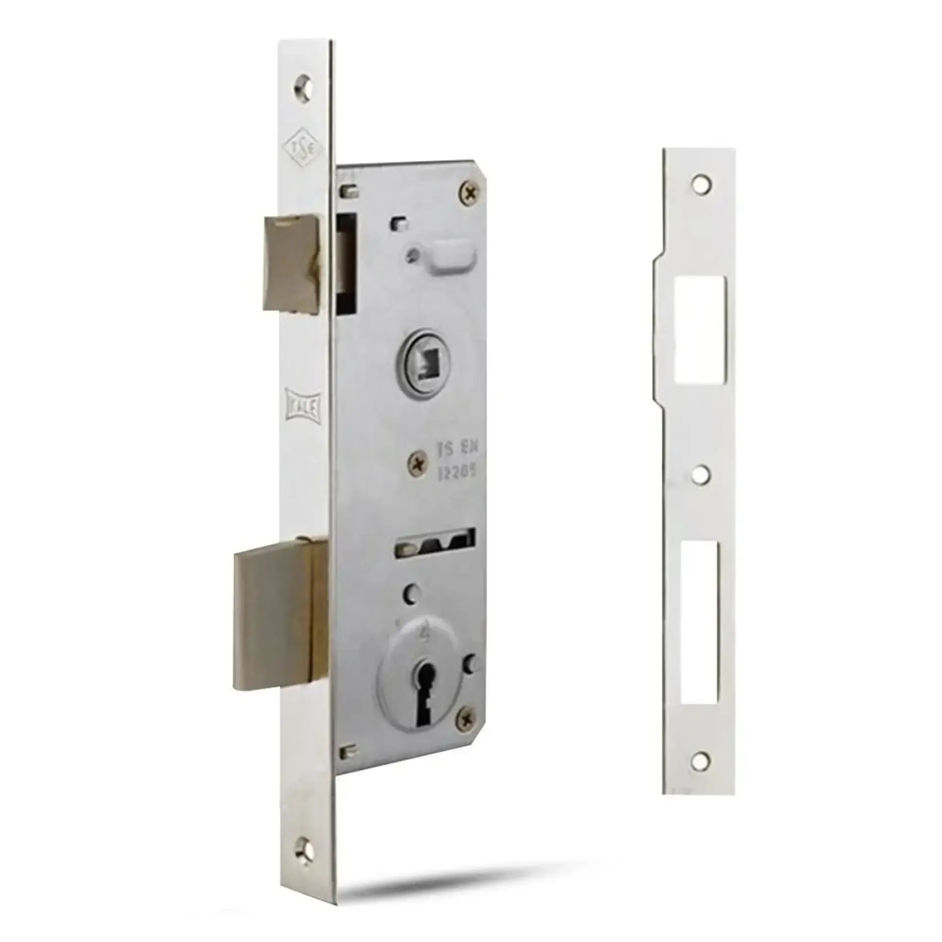 Kale Gömme Kapı Kilidi Tek Anahtar Oda 151 Nikel