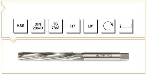 MTE Makina Takım HSS Silindirik Saplı El Raybası 8.5 mm B00301010850