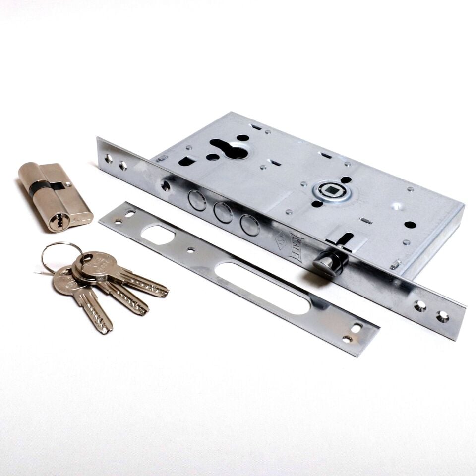 Kale Monoblok Çelik Kapı Kilidi 252r/sn Nikel