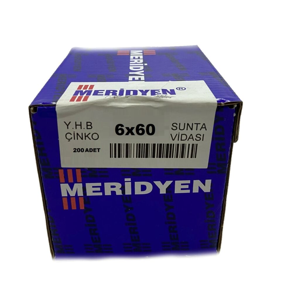 Meridyen Sunta Vidası 6x60 (200 Ad.)