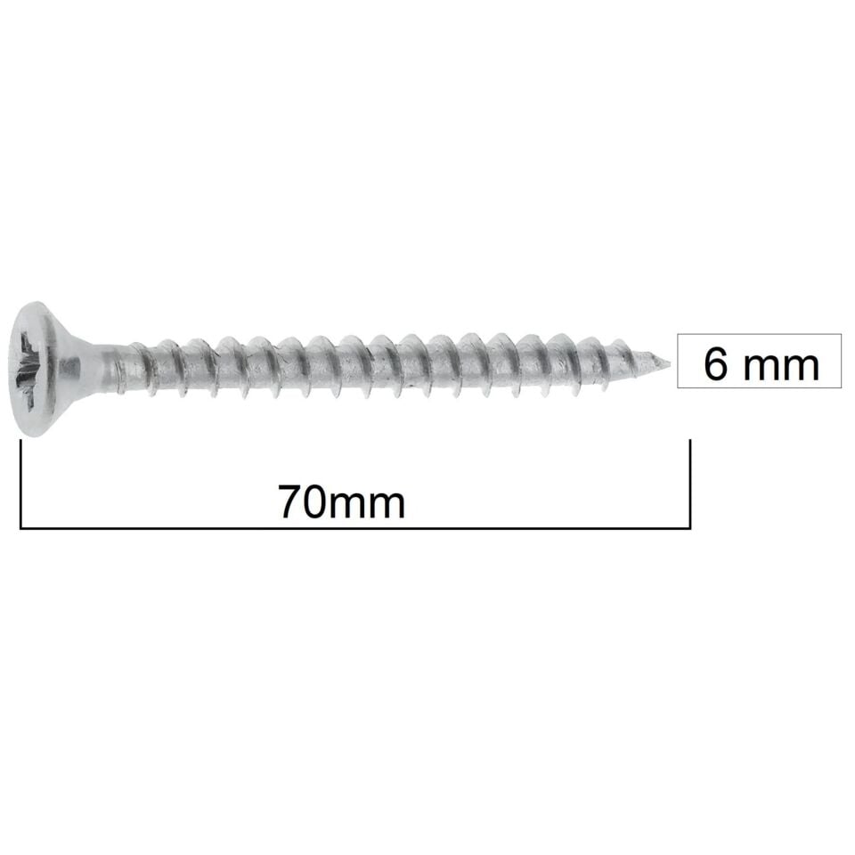 Meridyen Sunta Vidası 6x70 (100 Ad.)
