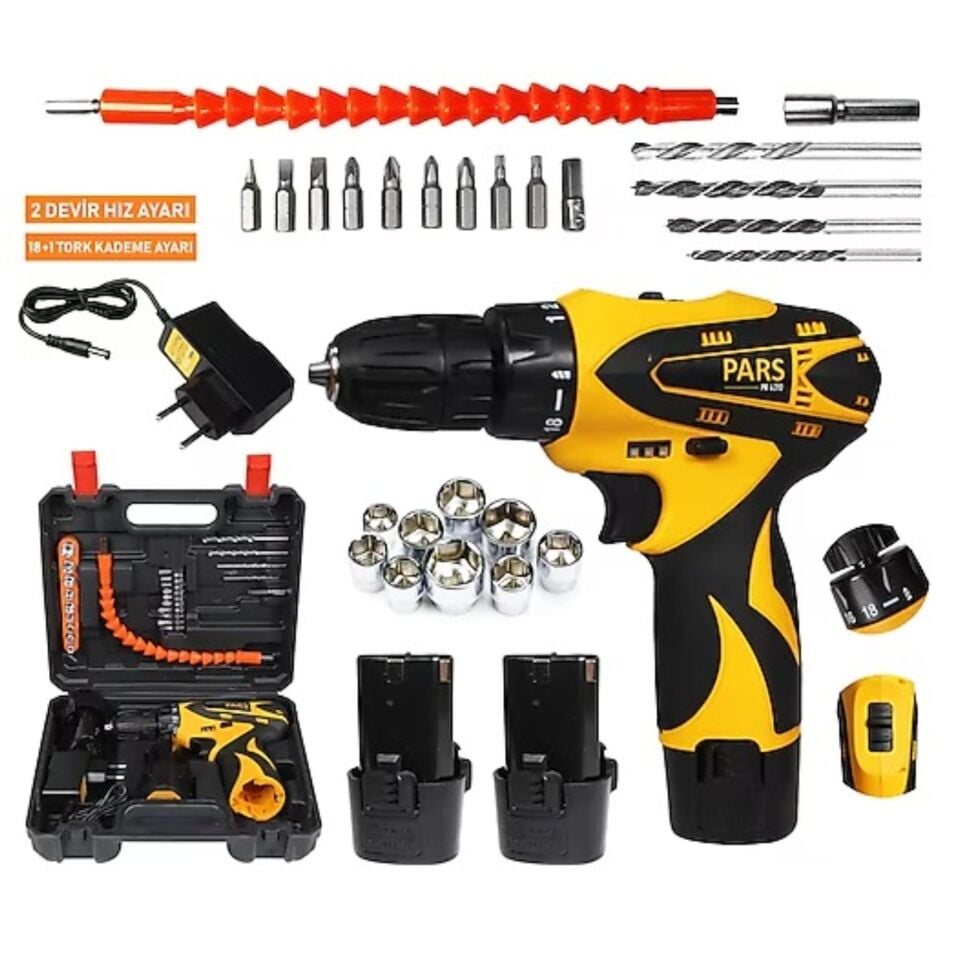 Pars Akülü Vidalama 12v+28 Parça Aksesuar Pr4310