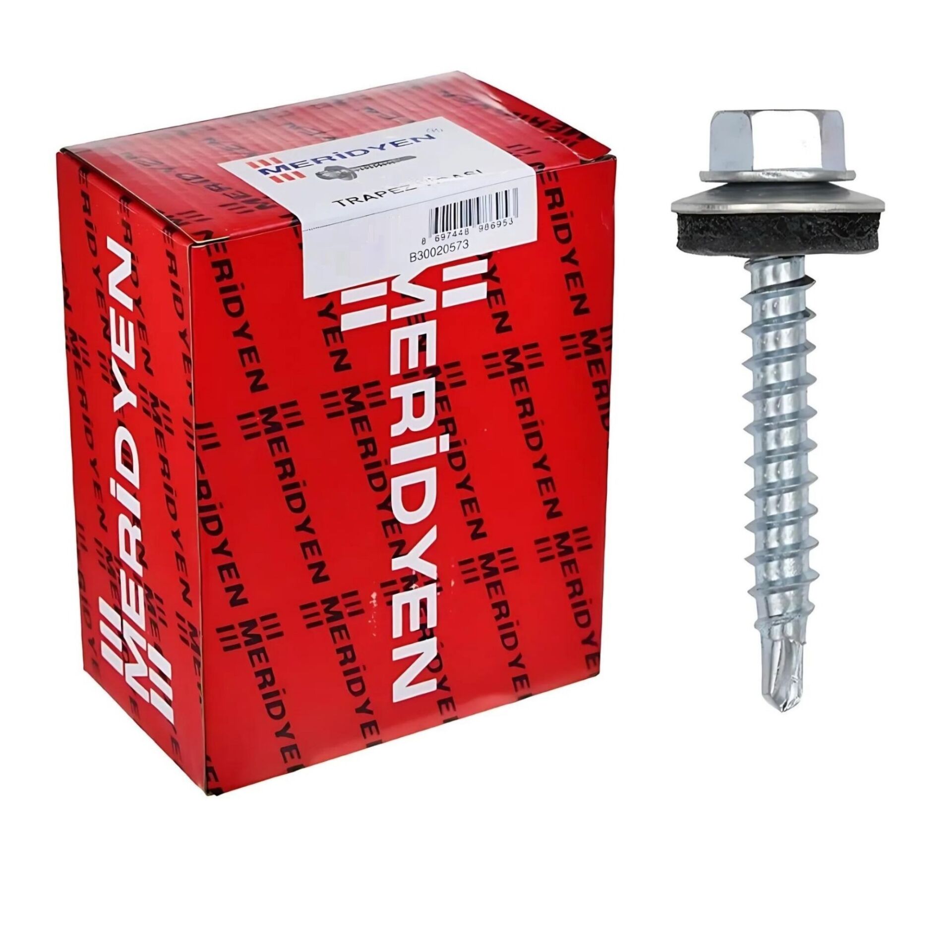 Meridyen Trapez Çatı Vidası 4.8x16 (500 Ad.)